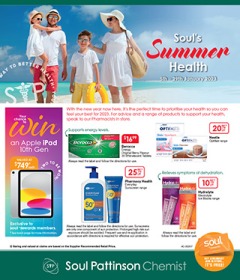 Soul's Summer Health, catalog, catalogue Offer valid Thu 5 Jan 2023 - Sun 29 Jan 2023 ,catalogue starting wed  