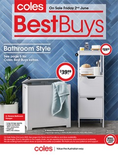Coles Best Buys - Bathroom Style, catalog, catalogue Offer valid Fri 2 Jun 2023 - Thu 8 Jun 2023 ,catalogue starting wed  