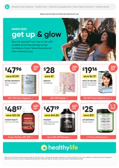 March 2023 Get up & Glow, catalog, catalogue Offer valid Mon 6 Mar 2023 - Sun 2 Apr 2023 ,catalogue starting wed  