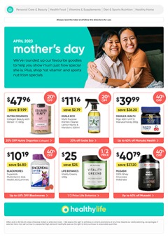April 2023 Mother&#8217;s Day, catalog, catalogue Offer valid Mon 3 Apr 2023 - Sun 30 Apr 2023 ,catalogue starting wed  