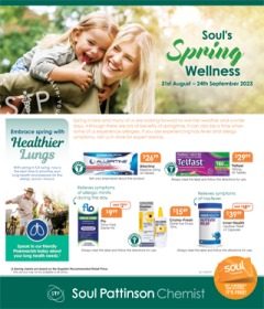 Soul's Spring Wellness, catalog, catalogue Offer valid Thu 31 Aug 2023 - Sun 24 Sep 2023 ,catalogue starting wed  