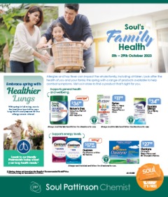 Soul's Family Health, catalog, catalogue Offer valid Thu 5 Oct 2023 - Sun 29 Oct 2023 ,catalogue starting wed  