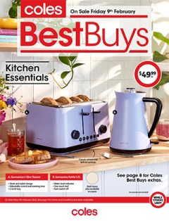 Coles Best Buys - Kitchen Essentials, catalog, catalogue Offer valid Fri 9 Feb 2024 - Thu 15 Feb 2024 ,catalogue starting wed  