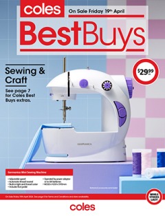 Coles Best Buys - Sewing & Craft, catalog, catalogue Offer valid Fri 19 Apr 2024 - Thu 25 Apr 2024 ,catalogue starting wed  