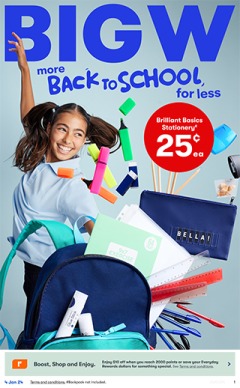 Back to School, catalog, catalogue Offer valid Thu 4 Jan 2024 - Wed 31 Jan 2024 ,catalogue starting wed  