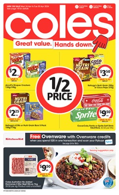 Coles Catalogue NSW METRO, catalog, catalogue Offer valid Wed 24 Apr 2024 - Tue 30 Apr 2024 ,catalogue starting wed  