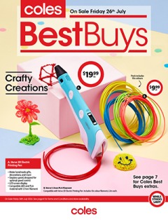 Coles Best Buys - Crafty Creations, catalog, catalogue Offer valid Fri 26 Jul 2024 - Thu 1 Aug 2024 ,catalogue starting wed  