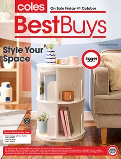 Coles Best Buys - Style Your Space, catalog, catalogue Offer valid Fri 4 Oct 2024 - Thu 10 Oct 2024 ,catalogue starting wed  