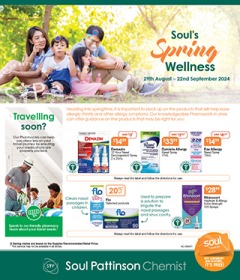 Soul's Spring Wellness, catalog, catalogue Offer valid Thu 29 Aug 2024 - Sun 22 Sep 2024 ,catalogue starting wed  