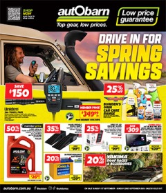 Drive in for Spring Savings, catalog, catalogue Offer valid Sun 1 Sep 2024 - Sun 22 Sep 2024 ,catalogue starting wed  