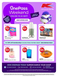 OnePass Weekend Catalogue