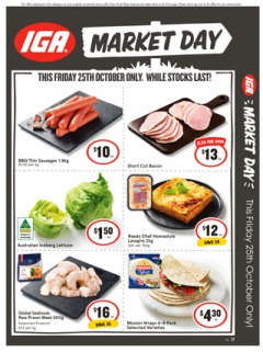 IGA NSW Market Day &#8211; 1 day sale only