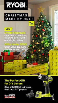 RYOBI Christmas Catalogue, catalog, catalogue Offer valid Sun 17 Nov 2024 - Tue 24 Dec 2024 ,catalogue starting wed  