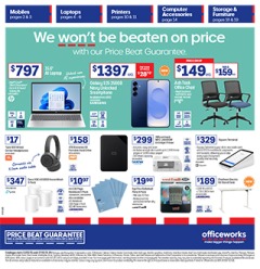 We Won't be Beaten on Price - Officeworks catalogue for Offer valid Thu 13 Feb 2025 - Thu 27 Feb 2025