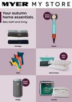 Your Autumn Home Essentials - Softgoods - Myer catalogue for Offer valid Tue 11 Feb 2025 - Thu 27 Feb 2025