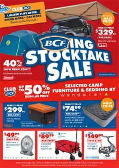 BCFing Stocktake Sale