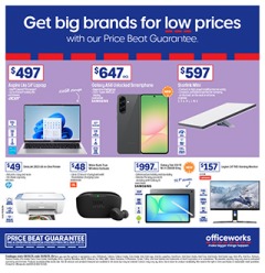 Get Big Brands for Low Prices - Officeworks catalogue for Offer valid Thu 8 May 2025 - Mon 26 May 2025