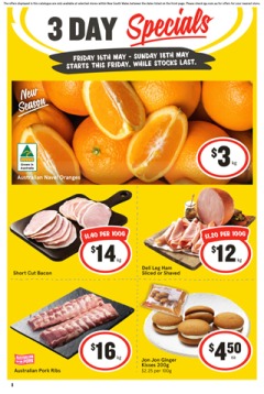3 Day Specials