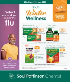 Soul's Winter Wellness - Soul Pattinson catalogue for Offer valid Thu 29 May 2025 - Sun 29 Jun 2025