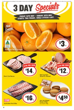 3 Day Specials