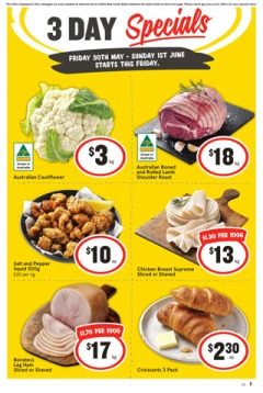 3 Day Specials