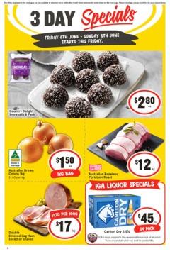 3 Day Specials
