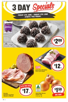 3 Day Specials