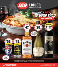 Winter Catalogue - IGA Liquor catalogue for Offer valid Wed 18 Jun 2025 - Tue 1 Jul 2025