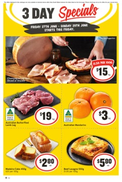 3 Day Specials
