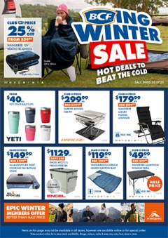 BCFing Winter Sale