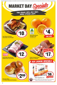 Market Day Specials