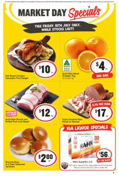 Market Day Specials