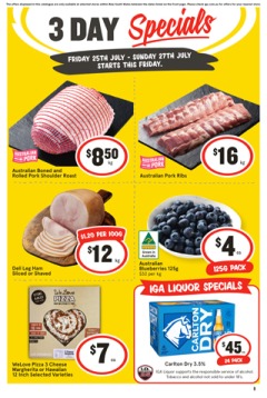 3 Day Specials