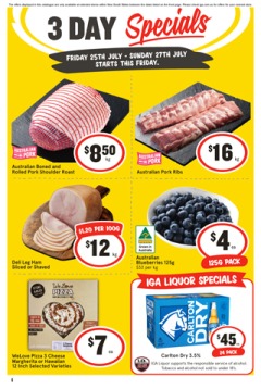 3 Day Specials
