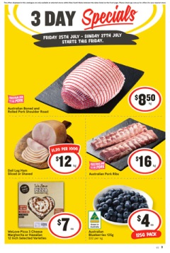 3 Day Specials