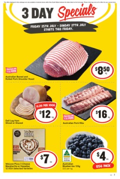 3 Day Specials