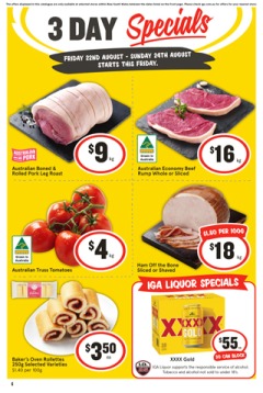 3 Day Specials