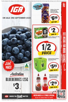 IGA NSW Medium V1 - IGA catalogue for Offer valid Wed 3 Sep 2025 - Tue 9 Sep 2025