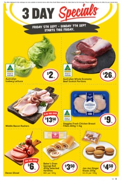 3 Day Specials - IGA catalogue for Offer valid Fri 5 Sep 2025 - Sun 7 Sep 2025