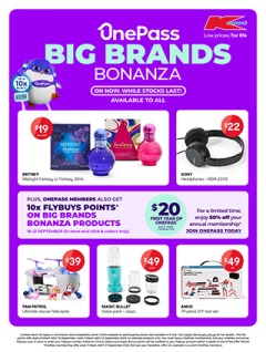 OnePass Big Brands Bonanza catalogue preview