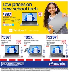 Low Prices on New School Tech - Officeworks catalogue for Offer valid Wed 1 Oct 2025 - Wed 31 Dec 2025