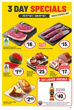3 Day Specials