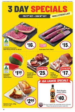 3 Day Specials