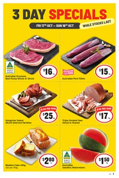 3 Day Specials