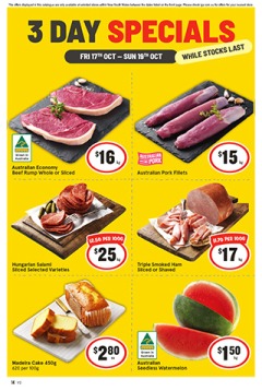 3 Day Specials