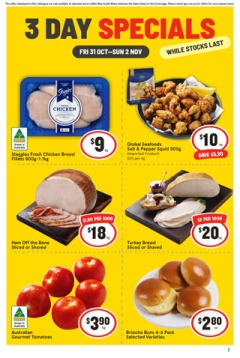 3 Day Specials