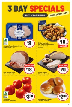 3 Day Specials