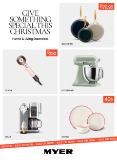 Home & Living Essentials - Myer catalogue for Offer valid Tue 11 Nov 2025 - Sun 7 Dec 2025