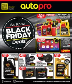 We Know Black Friday Deals! - autopro catalogue for Offer valid Wed 12 Nov 2025 - Thu 27 Nov 2025