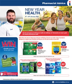 New Year Health - Pharmacist Advice catalogue for Offer valid Thu 8 Jan 2026 - Sun 25 Jan 2026